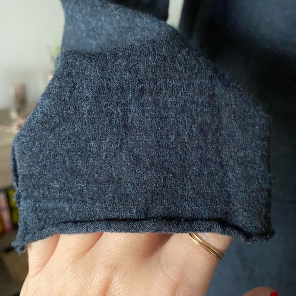 OSKA Dark Grey 100% Wool Lagenlook Made in Germany Lightweight Sweater Sz 0 - Picture 5 of 9